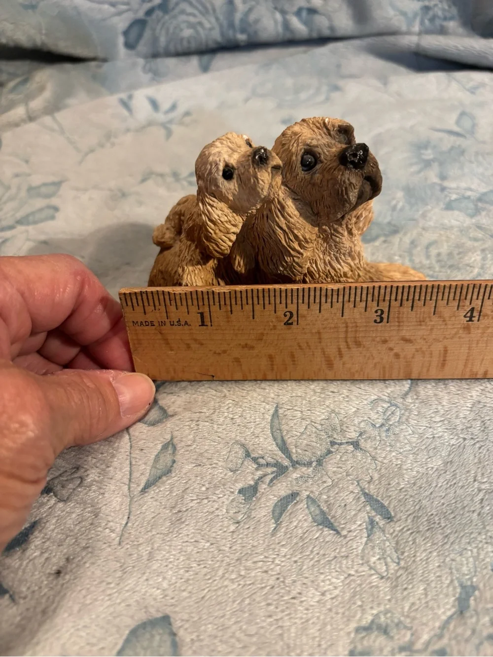 Cocker Spaniels Stone  Figurine Duo Small Pets Decor